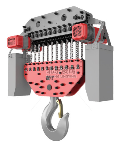60噸DLER環鏈電動葫蘆穿軸式